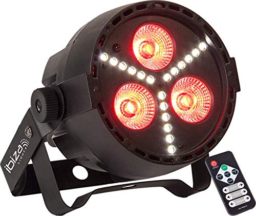 IBIZA PAR-MINI-STR LED PAR SCHEINWERFER STROBOSKOP MIT FERNBEDIENUNG SPOT BÜHNE DJ PARTY DISCO EFFEKTSCHEINWERFER von Ibiza