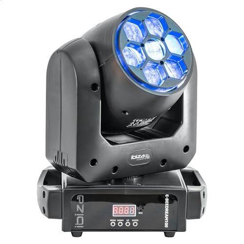 Ibiza - E-BEEDREAM100 - Spot 100 W + Multicolor RGBW B-EYE 6 x 10 W - 17 canales DMX - Bandeja giratoria - Gobos y efecto estroboscópico - Fiesta, escenario, espectáculo, evento Ibiza - E-BEEDREAM100 - Spot 100 W + Multicolor RGBW B-EYE 6 x 10 W - 17 canales DMX - Bandeja giratoria - Gobos y efecto estroboscópico - Fiesta, escenario, espectáculo, evento von Ibiza