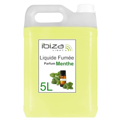 Ibiza - Nebelflüssigkeit – Kanister mit 5 Litern Flüssigkeit Ibiza Light SMOKE5L-N für Nebelmaschine – Duftflasche MINT Minze Frische von Ibiza