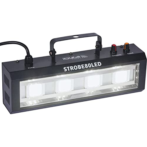 Ibiza - STROBE80LED - 4x20W LED Stroboskoplicht - Schwarz von Ibiza