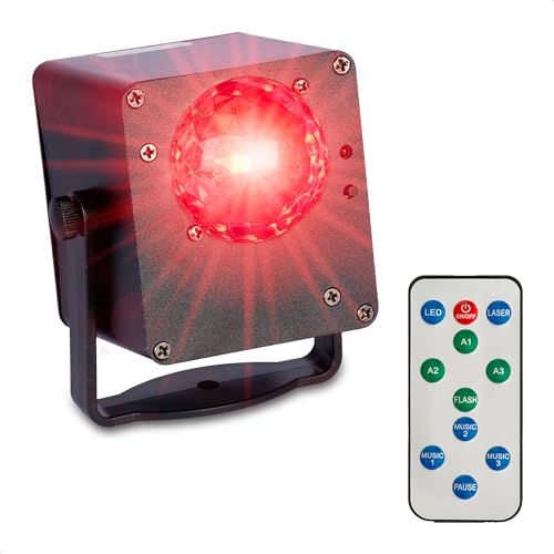Ibiza - TINYLED-RGB-ASTRO - LED-Lichteffekt-Box - 3 x 1W RGB - Batteriebetrieben - Astro-Effekt - Festliches Ambiente - Decken- und Wandbeleuchtungseffekt von Ibiza