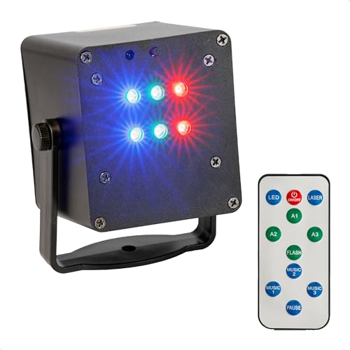 Ibiza - TINYLED-RGB-STROBE - LED-Lichteffekt-Kasten - Strobe-Effekt - 6 x 1W RGB - Batteriebetrieben - Festliche Atmosphäre von Ibiza