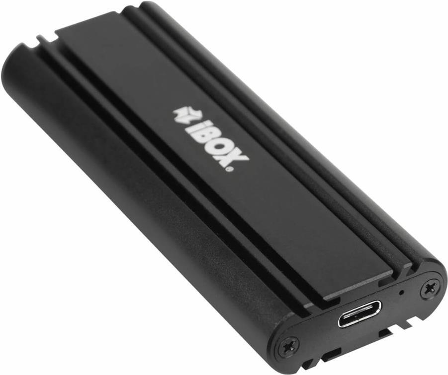 iBox HD-07 - SSD-Gehäuse - M.2 - M.2 - 10 Gbit/s - USB Anschluss - Schwarz (IEUHDD7) von Ibox