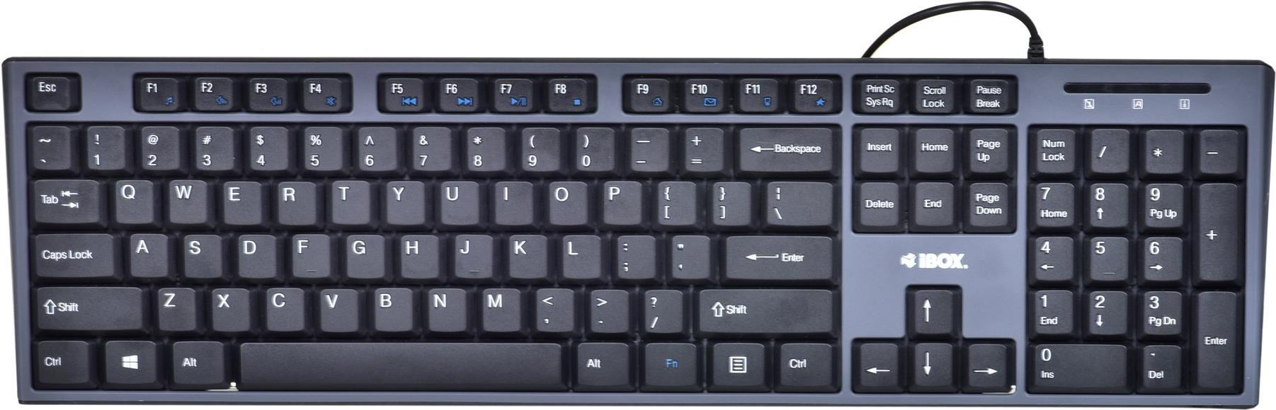 iBox IKMS606 Tastatur Maus enthalten USB QWERTY UK Englisch Schwarz (IKMS606) von Ibox