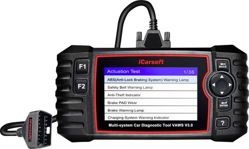 Icarsoft VAWS V3.0 OBD II Diagnosetool icvaw3 Passend für (Auto-Marke): Skoda, Seat, Volkswagen, Au von Icarsoft