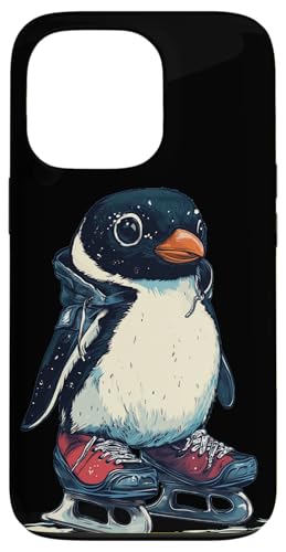 Lustiger Eislauf-Pinguin in Aktion für Wintertänzer Hülle für iPhone 13 Pro von Ice Skating Penguin