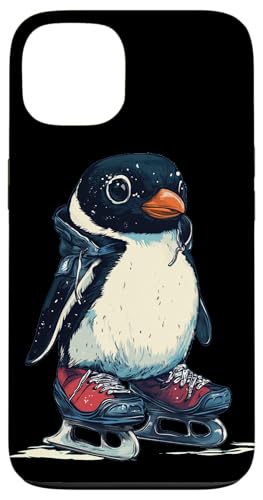 Lustiger Eislauf-Pinguin in Aktion für Wintertänzer Hülle für iPhone 13 von Ice Skating Penguin