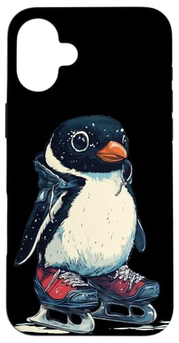 Lustiger Eislauf-Pinguin in Aktion für Wintertänzer Hülle für iPhone 16 Plus von Ice Skating Penguin