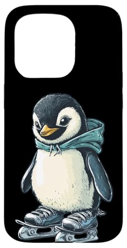 Nice Penguin skatet mit Winterspaß in Skateschuhen davon Hülle für iPhone 15 Pro Nice Penguin skatet mit Winterspaß in Skateschuhen davon Hülle für iPhone 15 Pro von Ice Skating Penguin