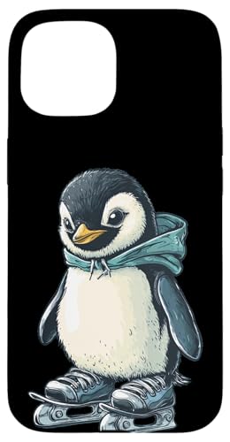 Nice Penguin skatet mit Winterspaß in Skateschuhen davon Hülle für iPhone 15 von Ice Skating Penguin