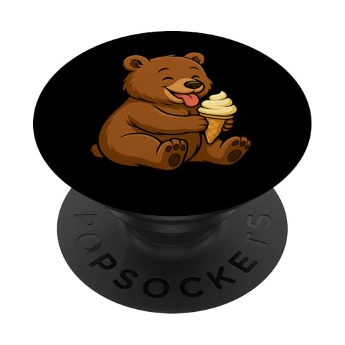 Bär, Eis, Zoo, Tierliebhaber, Kawaii, Jungen, Mädchen, Kinder PopSockets Klebender PopGrip von IceCreamAxis1