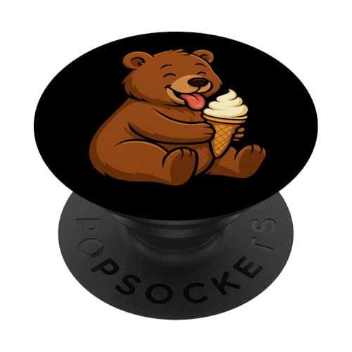 Bär, Eis, Zoo, Tierliebhaber, Kawaii, Jungen, Mädchen, Kinder PopSockets Klebender PopGrip von IceCreamAxis1