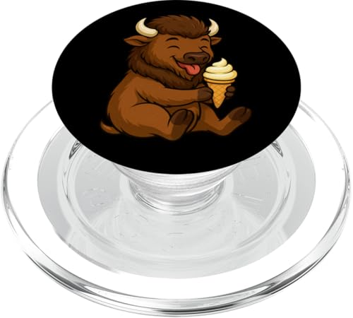 Bison Eiscreme-Zoo, Tierliebhaber, Kawaii, Jungen, Mädchen, Kinder PopSockets PopGrip für MagSafe Bison Eiscreme-Zoo, Tierliebhaber, Kawaii, Jungen, Mädchen, Kinder PopSockets PopGrip für MagSafe von IceCreamAxis1