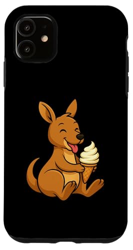 Känguru-Eiscreme-Zoo, Tierliebhaber, Kawaii, Jungen, Mädchen, Kinder Hülle für iPhone 11 von IceCreamAxis1
