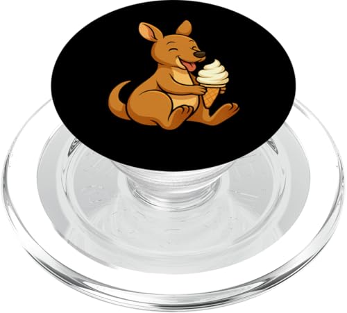 Känguru-Eiscreme-Zoo, Tierliebhaber, Kawaii, Jungen, Mädchen, Kinder PopSockets PopGrip für MagSafe von IceCreamAxis1