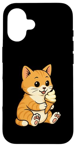 Katzen-Eiscreme Zoo Tierliebhaber Kawaii Jungen Mädchen Kinder Hülle für iPhone 16 von IceCreamAxis1