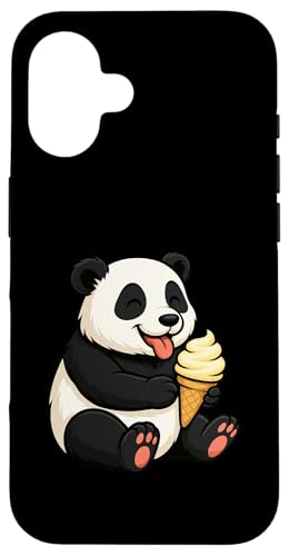 Panda Eiscreme Zoo Tierliebhaber Kawaii Jungen Mädchen Kinder Hülle für iPhone 16 von IceCreamAxis1