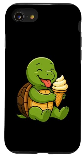 Schildkröte, Eiscreme, Zoo, Tierliebhaber, Kawaii, Jungen, Mädchen, Kinder Hülle für iPhone SE (2020) / 7 / 8 von IceCreamAxis1