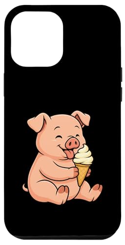 Schwein Eiscreme Zoo Tierliebhaber Kawaii Jungen Mädchen Kinder Hülle für iPhone 12 Pro Max von IceCreamAxis1
