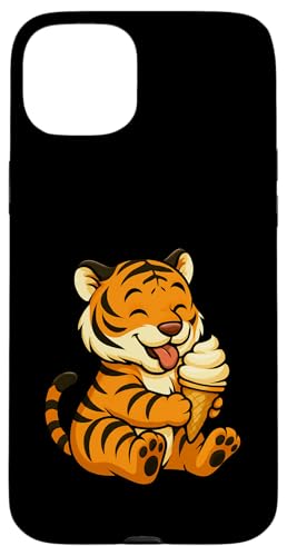 Tiger Eiscreme Zoo Tierliebhaber Kawaii Jungen Mädchen Kinder Hülle für iPhone 15 Plus von IceCreamAxis1