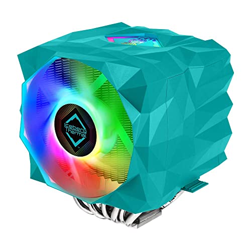 Iceberg Thermal IceSLEET X7 Dual Intel & AMD Doppel Tower Hochleistungs-CPU-Kühler 7 Kupfer-Heatpipes, vernickelt, adressierbar, RGB ARGB 120 mm & 140 mm Dual PWM Lüfter Set Iceberg Thermal IceSLEET X7 Dual Intel & AMD Doppel Tower Hochleistungs-CPU-Kühler 7 Kupfer-Heatpipes, vernickelt, adressierbar, RGB ARGB 120 mm & 140 mm Dual PWM Lüfter Set von IceSLEET