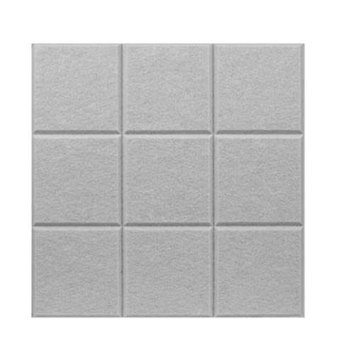 Icegrey Filz Pinnwand Korkplatte Selbstklebend Korktafel Korkwand DIY für Foto Hängen, Bulletin Tafeln Heimdekoration und Büro Memoranduma, Grau (mit Rückseitenkleber), 30x30x1cm (Pack of 5) von Icegrey