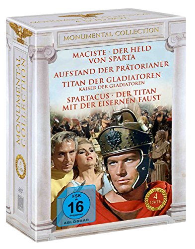 Monumental Collection (4er-Schuber: Titan der Gladiatoren - Aufstand der Prätorianer - Maciste - Spartacus) [4 DVDs] von Icestorm Entertainment