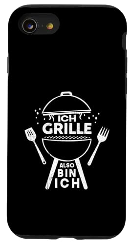 Ich Grille Also Bin Ich Lustiger Grill Spruch Papa Hülle für iPhone SE (2020) / 7 / 8 von Ich Grille Also Bin Ich Vatertag Geschenk Grillen