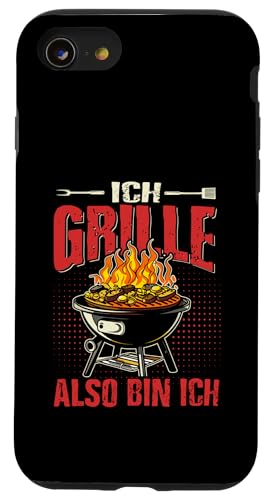 Ich Grille Also Bin Ich Lustiger Grill Spruch Papa Hülle für iPhone SE (2020) / 7 / 8 von Ich Grille Also Bin Ich Vatertag Geschenk Grillen