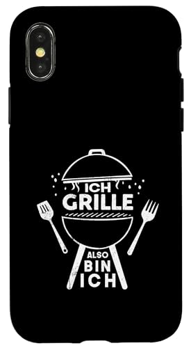 Ich Grille Also Bin Ich Lustiger Grill Spruch Papa Hülle für iPhone X/XS Ich Grille Also Bin Ich Lustiger Grill Spruch Papa Hülle für iPhone X/XS von Ich Grille Also Bin Ich Vatertag Geschenk Grillen
