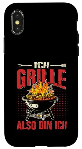 Ich Grille Also Bin Ich Lustiger Grill Spruch Papa Hülle für iPhone X/XS Ich Grille Also Bin Ich Lustiger Grill Spruch Papa Hülle für iPhone X/XS von Ich Grille Also Bin Ich Vatertag Geschenk Grillen