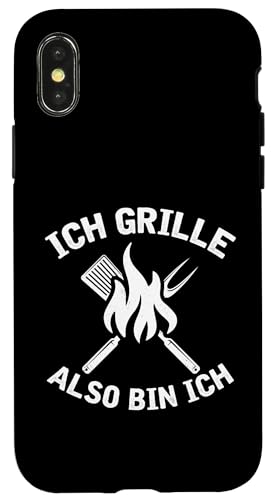 Ich Grille Also Bin Ich Lustiger Grill Spruch Papa Hülle für iPhone X/XS Ich Grille Also Bin Ich Lustiger Grill Spruch Papa Hülle für iPhone X/XS von Ich Grille Also Bin Ich Vatertag Geschenk Grillen