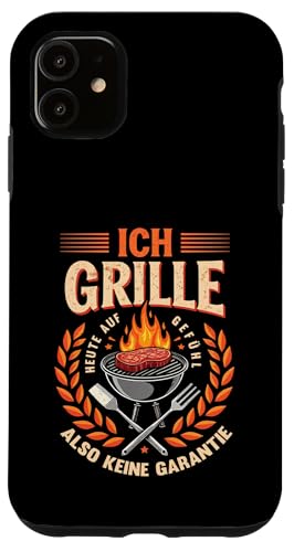 Ich grille auf Gefühl Vatertag Grillen Spruch Männer Papa Hülle für iPhone 11 von Ich grille auf Gefühl Vatertag Geschenk Papa