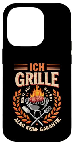 Ich grille auf Gefühl Vatertag Grillen Spruch Männer Papa Hülle für iPhone 14 Pro von Ich grille auf Gefühl Vatertag Geschenk Papa