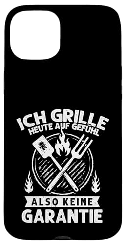 Ich grille auf Gefühl Vatertag Grillen Spruch Männer Papa Hülle für iPhone 15 Plus von Ich grille auf Gefühl Vatertag Geschenk Papa