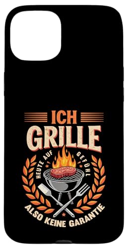 Ich grille auf Gefühl Vatertag Grillen Spruch Männer Papa Hülle für iPhone 15 Plus von Ich grille auf Gefühl Vatertag Geschenk Papa