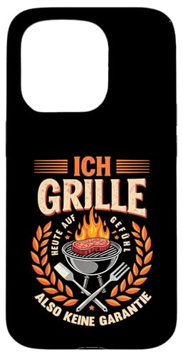 Ich grille auf Gefühl Vatertag Grillen Spruch Männer Papa Hülle für iPhone 15 Pro von Ich grille auf Gefühl Vatertag Geschenk Papa