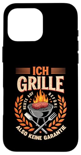 Ich grille auf Gefühl Vatertag Grillen Spruch Männer Papa Hülle für iPhone 16 Pro Max von Ich grille auf Gefühl Vatertag Geschenk Papa