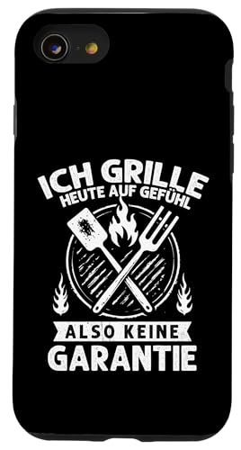 Ich grille auf Gefühl Vatertag Grillen Spruch Männer Papa Hülle für iPhone SE (2020) / 7 / 8 von Ich grille auf Gefühl Vatertag Geschenk Papa