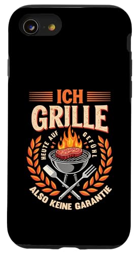 Ich grille auf Gefühl Vatertag Grillen Spruch Männer Papa Hülle für iPhone SE (2020) / 7 / 8 von Ich grille auf Gefühl Vatertag Geschenk Papa