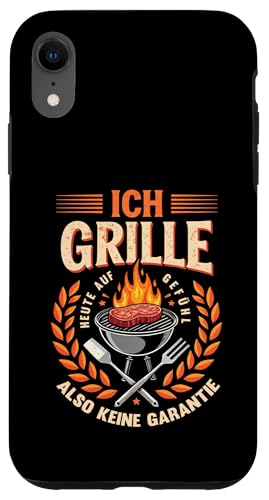 Ich grille auf Gefühl Vatertag Grillen Spruch Männer Papa Hülle für iPhone XR von Ich grille auf Gefühl Vatertag Geschenk Papa