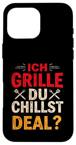 Ich grille du chillst Vatertag Papa Familie Humor Für Männer Hülle für iPhone 16 Pro Max Ich grille du chillst Vatertag Papa Familie Humor Für Männer Hülle für iPhone 16 Pro Max von Ich grille du chillst Grillen Vatertag Geschenk