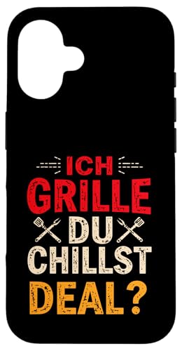 Ich grille du chillst Vatertag Papa Familie Humor Für Männer Hülle für iPhone 16 Ich grille du chillst Vatertag Papa Familie Humor Für Männer Hülle für iPhone 16 von Ich grille du chillst Grillen Vatertag Geschenk