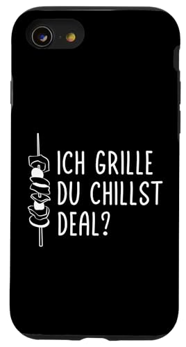Ich grille du chillst Vatertag Papa Familie Humor Für Männer Hülle für iPhone SE (2020) / 7 / 8 von Ich grille du chillst Grillen Vatertag Geschenk