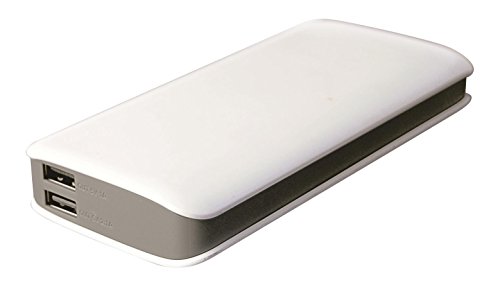 IconBIT FTB 10000PB Powerbank - 10.000 mAh, 2x USB, ideal für Smartphone, Tablet, weiß von Iconbit