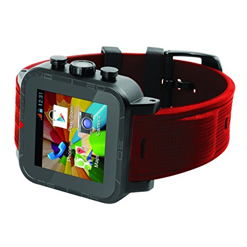 iconBIT Callisto 300 (NT-1502C) 3,9 cm (1,54 Zoll) Smartwatch (Intel Pentium Dual-Core, 1,1GHz, 1GB RAM, 8GB HDD, Android 4.2) schwarz von Iconbit