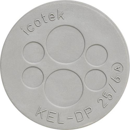 Icotek KEL-DP 32/10 Kabeldurchführungsplatte Klemm-Ø (max.) 9.4mm Elastomer Grau 1St. von Icotek