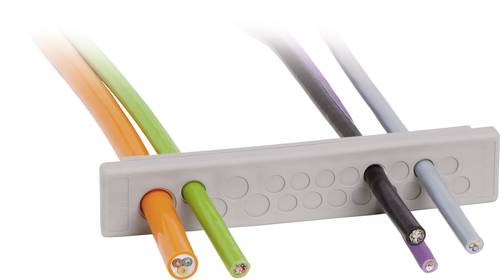 Icotek KEL-DP-E 86/17 Kabeldurchführungsplatte Klemm-Ø (max.) 12.1mm Elastomer Grau 1St. von Icotek