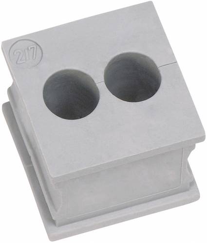 Icotek KT 2/2 Kabeldurchführung geschlitzt Klemm-Ø (max.) 2mm Elastomer Grau 1St. von Icotek