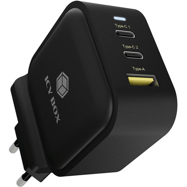 3-Port Steckerladegerät IB-PS103-PD, USB-A + 2x USB-C 3-Port Steckerladegerät IB-PS103-PD, USB-A + 2x USB-C von Icy Box